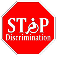 Stop sign that reads discrimination).jpg.crdownload