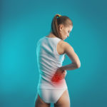 Woman experencing Kidney pain