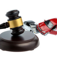 two cars and a gavel