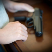 Child found pistol in drawer at home.